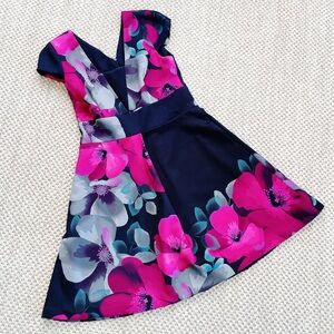 Yoana Baraschi Floral Fit & Flare Dress – Women’s Size 8